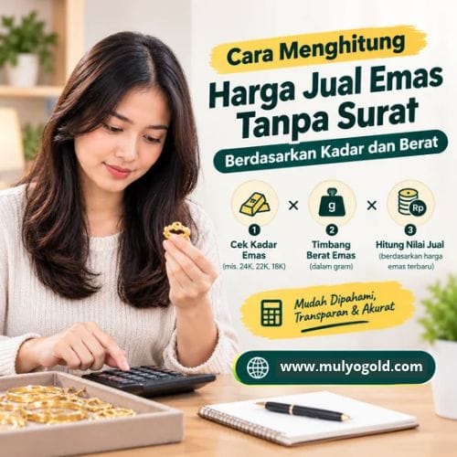 cara menghitung harga jual emas tanpa surat